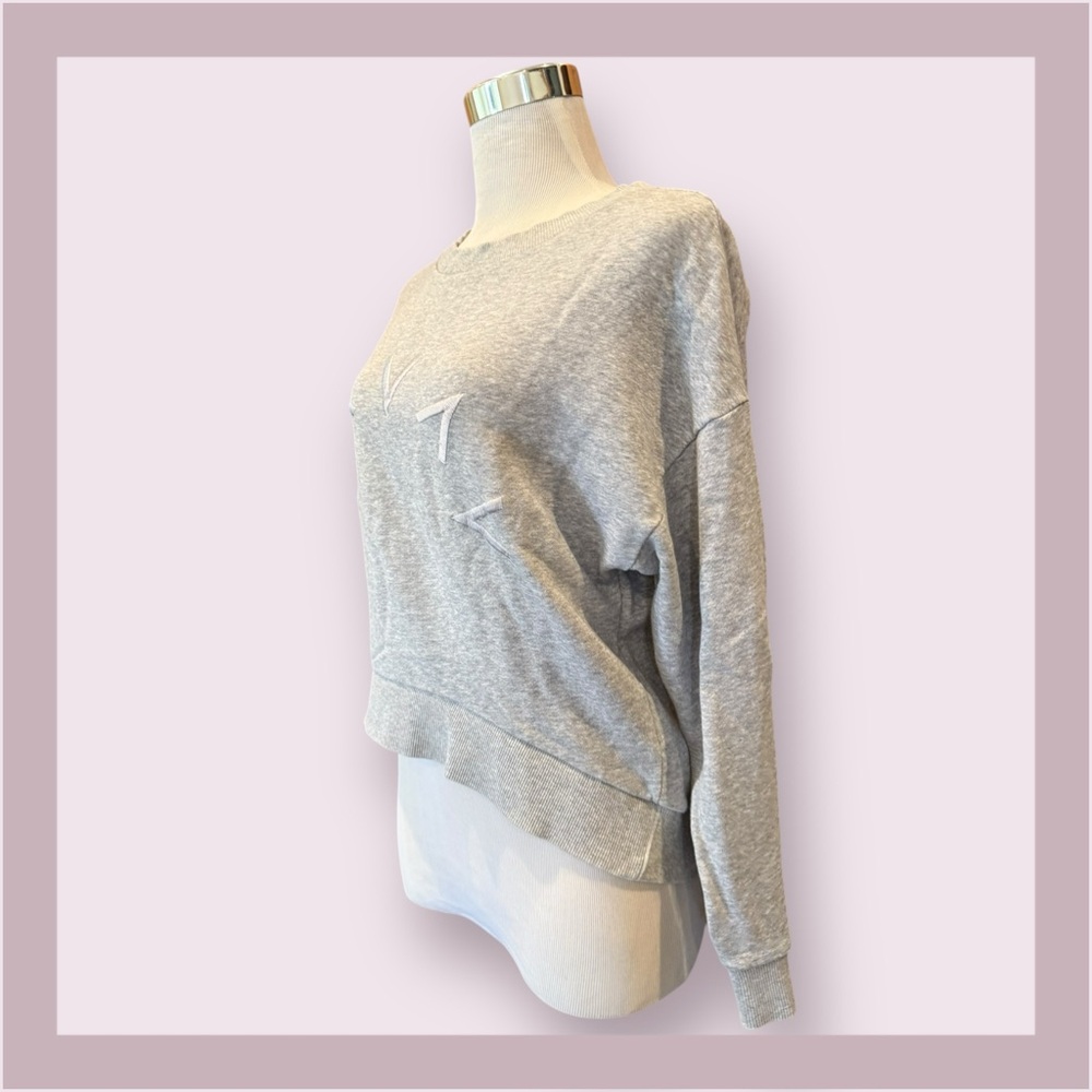Varley Knoll Gray Melange Crewneck Sweatshirt - Picture 4 of 7
